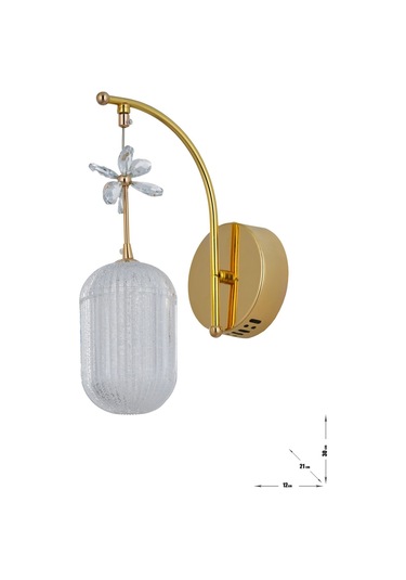 Motta Power Ledli Modern Lüks Duvar Aplik 3 Renk Sarı-beyaz-gün İşığı - Gold Gold