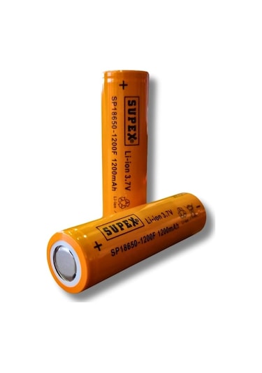 Sp-18650-1200f 3.7v 1200mah Li-ion Pil Başlıksız 2'li
