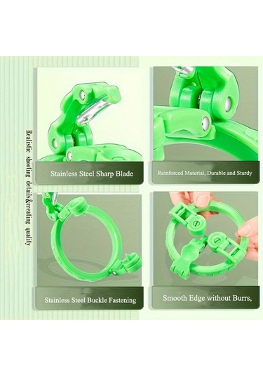 Fochsia Yeşil Sku 304 Paslanmaz Çelik Meyve Soyucu - Ergonomik Sap, Elma Patates İçin Kompakt Mutfak Aleti Yeşil