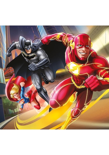 Clementonı 25296 Super Kolor Dc Justice League 3x48 Parça Puzzle