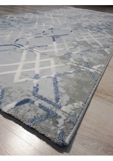 Armis Halı Kolaj A311A Gri Mavi Halı Yolluk 100X200 Cm
