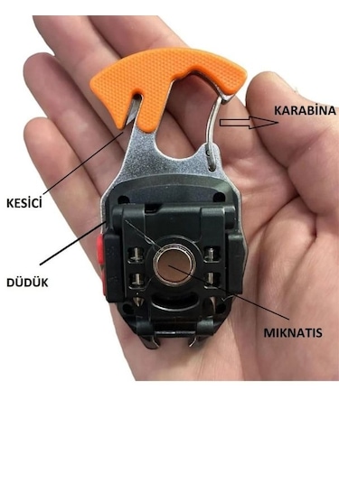 Powerdex Pd-808 Çok Fonksiyonlu Mini Projektör Lamba & Şarjlı El Feneri Gri - Turuncu