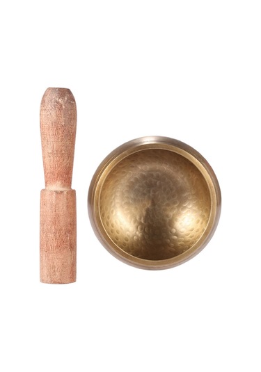 Vkemall Muslady Zarif 3 İnç El Yapımı Tibet Çanı Metal Şarkı Kasesi, Budizm Bu-altın-21