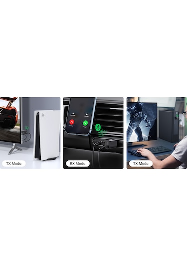 Usb Bluetooth 5.0 2in1 Ses Adaptörü Rx & Tx Alıcı Ve Verici Hub