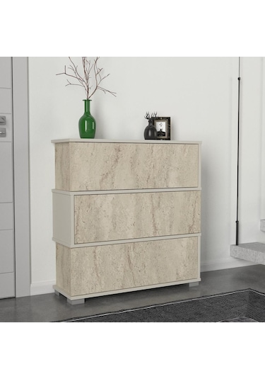 Dekorister Napolyon Ayakkabılık Kumtaşı - Traverten Beyaz