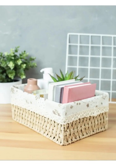 Logovo Bobrov Örgü Saklama Sepeti 144479261 Bej