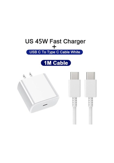 Snapbuy45w Pd Şarj Cihazı Samsung S24 S23 iPhone Uyumlu, Uyumlu,15 Hızlı Şarj Adaptörü Qc3.0 Tip C Kablo Bizedistribütör Garantili