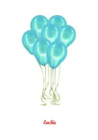 Metalik Balon 10'lu MAVİ