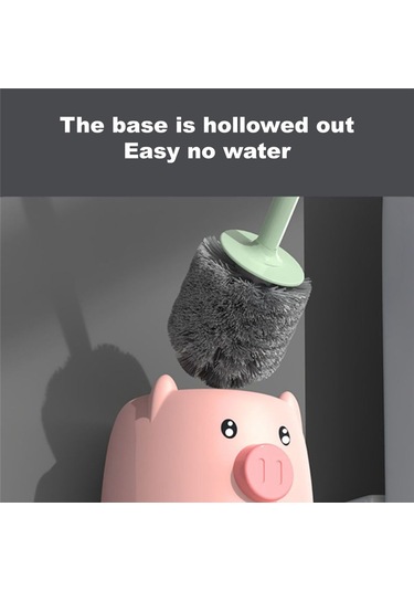 Klozet Fırçası Ve Tutucu, Kompakt Klozet Temizleme Fırçası Seti Pembe Ve Yeşil