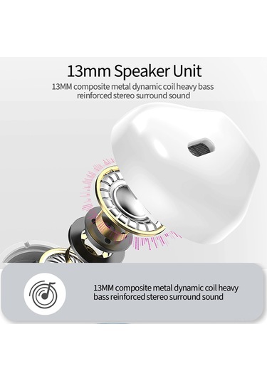 Leezsing Siyah Tws Bluetooth Kulaklık, Spor İçin Ergonomik, Gürültü Engelleme, 13mm Dinamik Bobin, Uzun Pil Ömrü, Bt 5.3