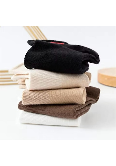 Kalpli Patik Bilek Çorap Seti 5'li Çok Renkli