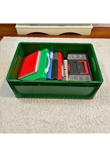 Alpbx 1.kalite Yeşil Plastik Kasa 60x40x22 Cm - Kutu 44 Litre