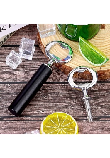 Moly Kendin Yap Bira Şişe Açacağı 4 Adet Paslanmaz Çelik Gümüş Renk Gümüş