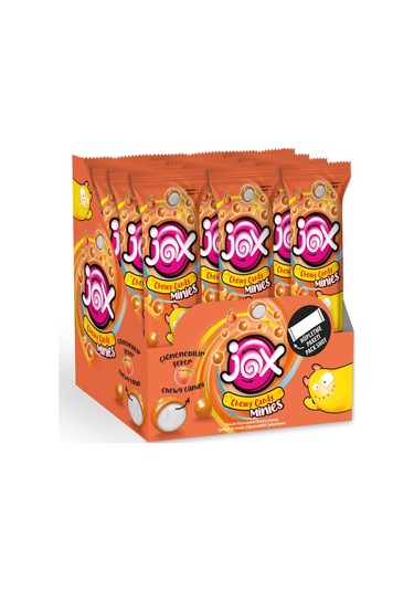 Jox Minies Şeftali Aromalı Çiğnenebilir Draje Şekerleme 24 x 10 G