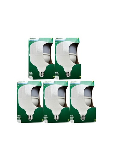 5 Adet Sylvania 45w 6500k Beyaz Işık E27 Duylu Kalın Duy Torch Led Ampul