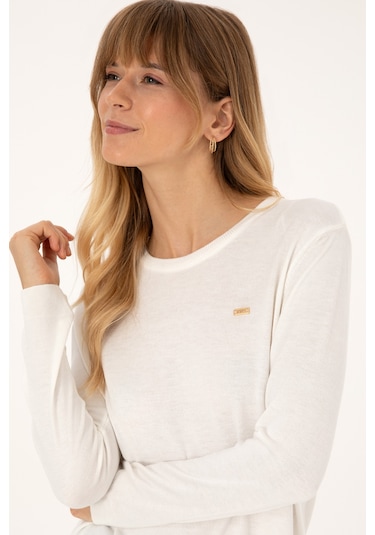 U.s. Polo Assn. Kadın Ekru Kazak /triko 50315449-vr019 Ecru