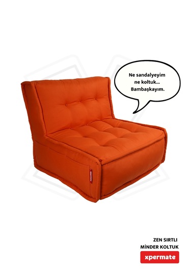 Xpermate Zen Sırtlı Minder İskandinav Tarzı Minder 80x60 Kremit