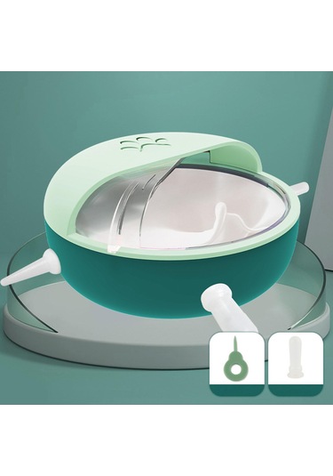 Homyl Köpek Yavrusu Süt Kabı Silikon Nipelli Kedi Yeşil