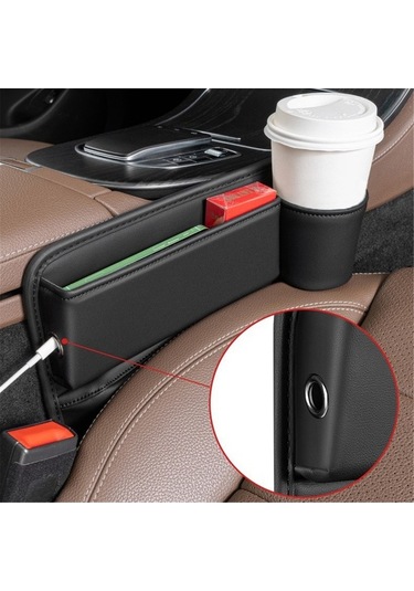 Didadodo Evrensel Araç Kolçak Dolgusu - Bardaklık & Şarj Delikli Pratik Depolama, Çok Amaçlı Hizmet