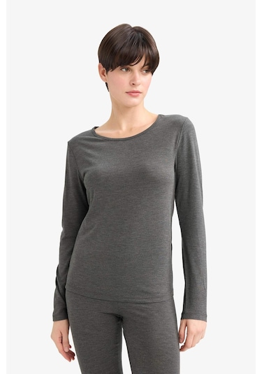 Defacto Bisiklet Yaka Uzun Kollu Üst-fall İn Love F5032ax25wnar198 Antrasit-ar198