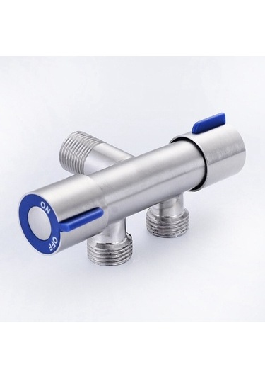 Ulzyvf Srıwen G1/2 X 1/2 304 Paslanmaz Çelik Açılı Vana, Çift Saplı Çift Kontrol Musluk