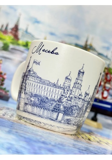 Bjorn Moskova "naberezhnaya" 180 Ml Porselen Hatıra Kupa 431951068 Beyaz