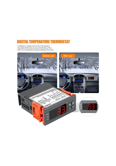 Ranyeek Stc-8080a+ 220v Akıllı Sıcaklık Kontrol Cihazı: Soğutma-ısıtma Modu, Otomatik Zamanlı Aşınma, -40 C/+50 C Aralığı