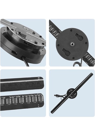 Electroon F2 43cm Smart 3d Hologram Fan 12volt Ios Anroid Kontrol