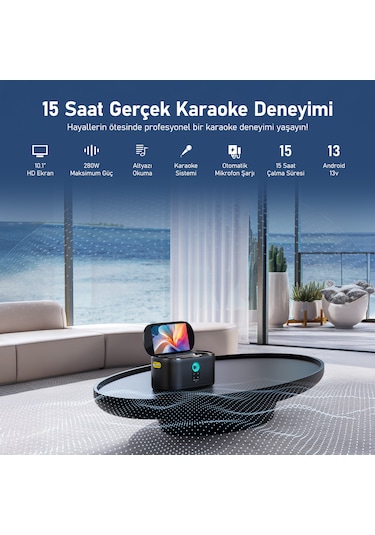 Ikarao Shell S1 280 W Karaoke Bluetooth 5.3 Hoparlör Seti