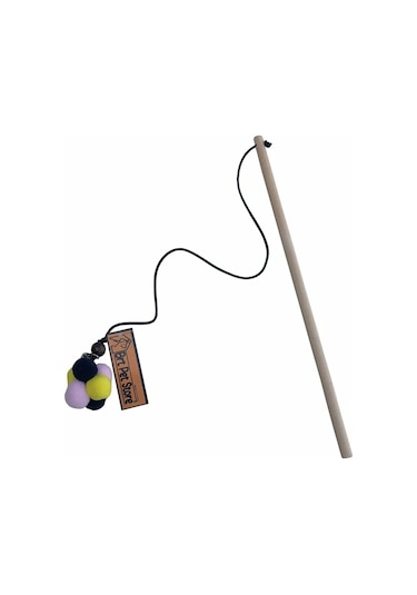 Brt Pet Ponponlu Çıngıraklı Kedi Oyun Oltası