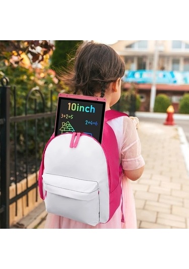 Trendooze Gaojunshop01 10 Inç Xzbb Abs Lcd Eğitim Tahtası, Mavi Pilli Çizim Tableti Çok Renkli