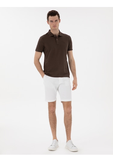 Pierre Cardin Erkek Kahverengi Tişört Basic 50302561-vr029 Kahverengi