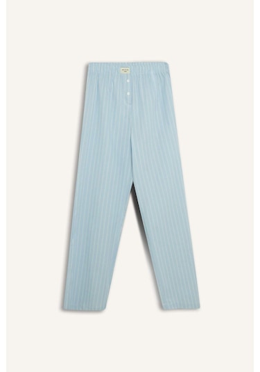 DeFacto Uzun Boy Poplin Pijama Altı-Fall in Love E7653AX25SPBE768