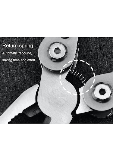 MSO Outdoor Paslanmaz Çelik Multifonksiyonel Çakı - Pense - Tornavida Gümüş