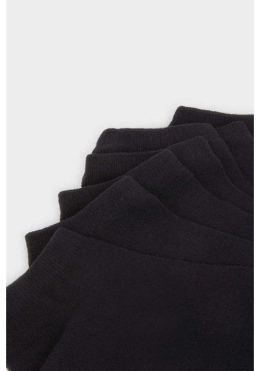 Defacto Kadın 7li Pamuklu Patik Çorap E9985axnsbk23 Siyah