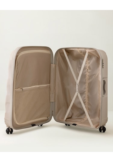 Madame Coco Huitre Valiz/bavul - Bej - Büyük Boy 8684427033920 Ekru