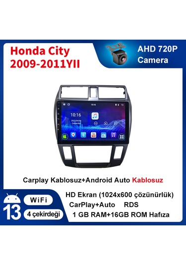 Honda City 2009-2011yıl 1gb Ram 16gb Rom Multimedya