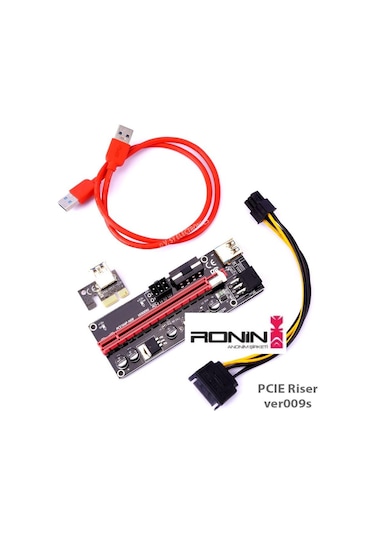 Oem Pcı-E 1X - 16X Riser Kart Ver009S Usb 3.0
