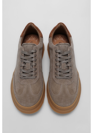 Lufian Adam Erkek Deri Sneaker Ayakkabı Bej Bej 112230207100550 Bej