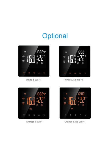 Akıllı Termostat Su / Gaz Kazanı Dijital Sıcaklık Kontrol Beyaz