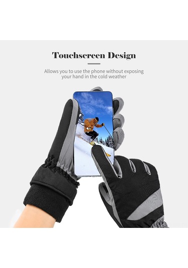 Erkekler Kadınlar Kış Sıcak Eldivenler Dokunmatik Eldivenler Kaymaz Rüzgar Geçirmez Su Geçirmez Isı Yalıtımlı Kayak Eldivenleri Dış Mekan Koşu Bisiklet Sürme Sürüş Dağ Yürüyüşü İçin Gri Erkekler Kadınlar Kış Sıcak Eldivenler Dokunmatik Eldivenler Kaymaz Rüzgar Geçirmez Su Geçirmez Isı Yalıtımlı Kayak Eldivenleri Dış Mekan Koşu Bisiklet Sürme Sürüş Dağ Yürüyüşü İçin Gri