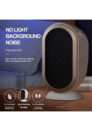 Trendooze Isıtıcı Ptc Hızlı Isıtma Masaüstü Sıcak Hava Isıtıcı, Güçlü Performans