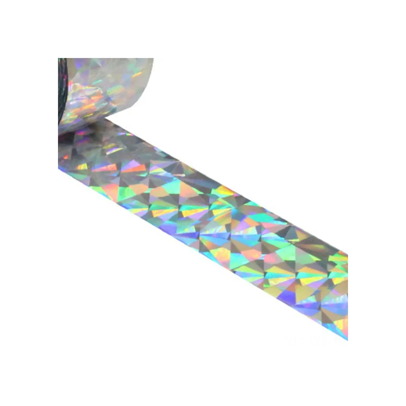 Yuntech01 Çift Taraflı Yansıtıcı Kuş Kovucu Bandı - 4.8cm X 50m Çiçek Desenli Pet Filmi - Balkon Bahçe Tarla Koruması