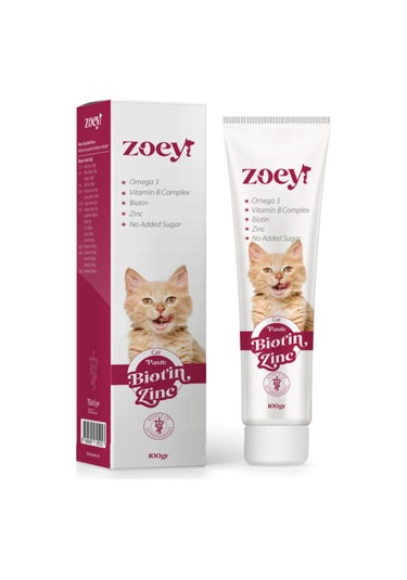 Zoey Kediler İçin Tüy Yapısını Destekleyen Malt Paste 100 G