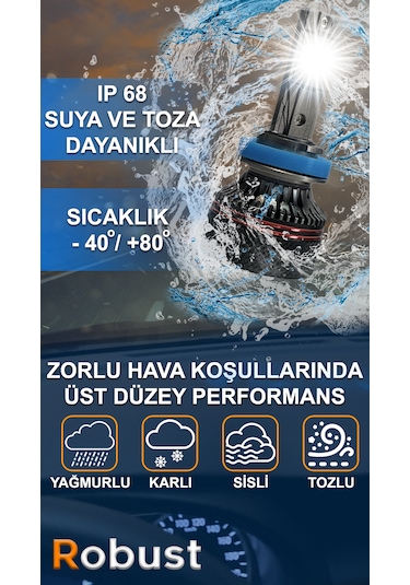 Robust Yeni Nesil Pro Lumınar H1 Led Xenon 12.000 Lumen 60 Watt