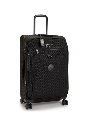 Kıplıng New Youri Spin M Orta Boy Tekerlekli Valiz Siyah Sıgnature Emb Siyah