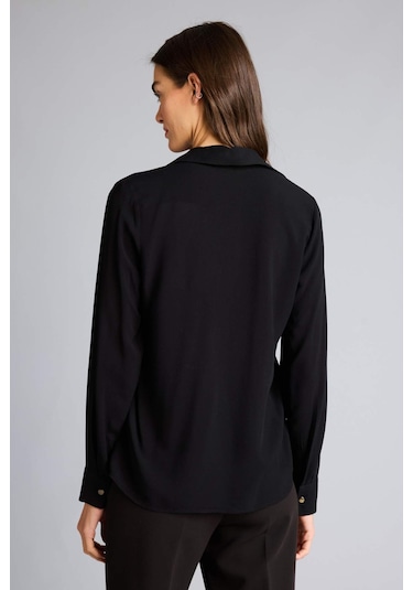 Defacto Regular Fit Basic Düz Uzun Kollu Gömlek Z6472az26spbk81 Siyah-bk81 Defacto Regular Fit Basic Düz Uzun Kollu Gömlek Z6472az26spbk81 Siyah-bk81