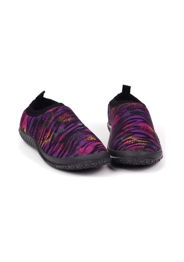 Kadın Mor Kaydırmaz Tabanlı Ergonomik Tasarımlı Dayanıklı Plaj, Havuz, Deniz Ayakkabısı Mor