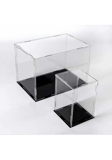 Geeksen Premium Akrilik Gösteri Kutusu - 25x20x35cm - 2mm Kalınlık - Siyah Taban - Dayanıklı Ve Şık Diğer