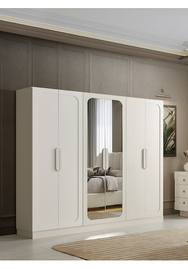 Katmandu Mdf 6 Kapılı Dolap Aytaşı